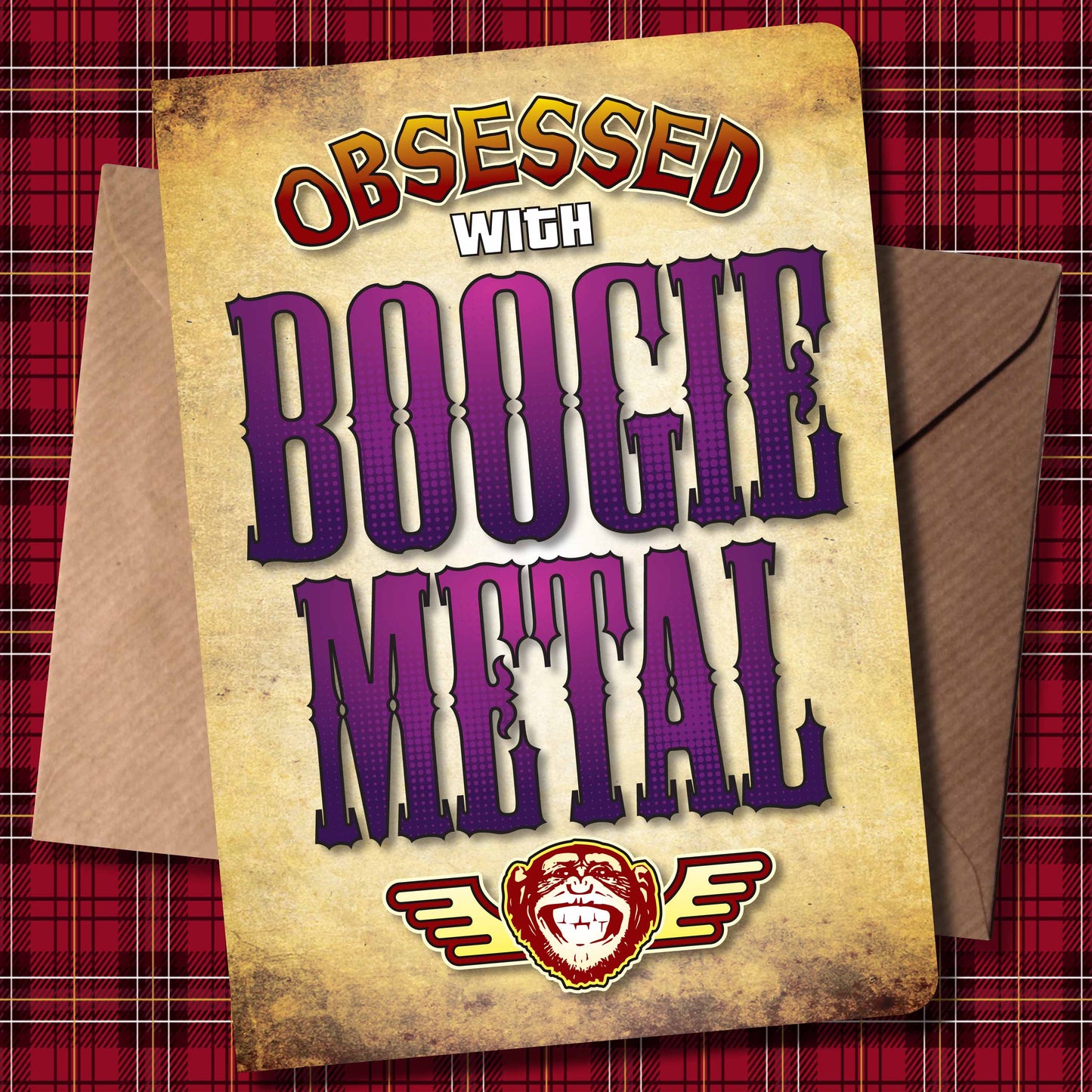 Boogie Metal - Obsessed Art Poster + Birthday / Greetings Card