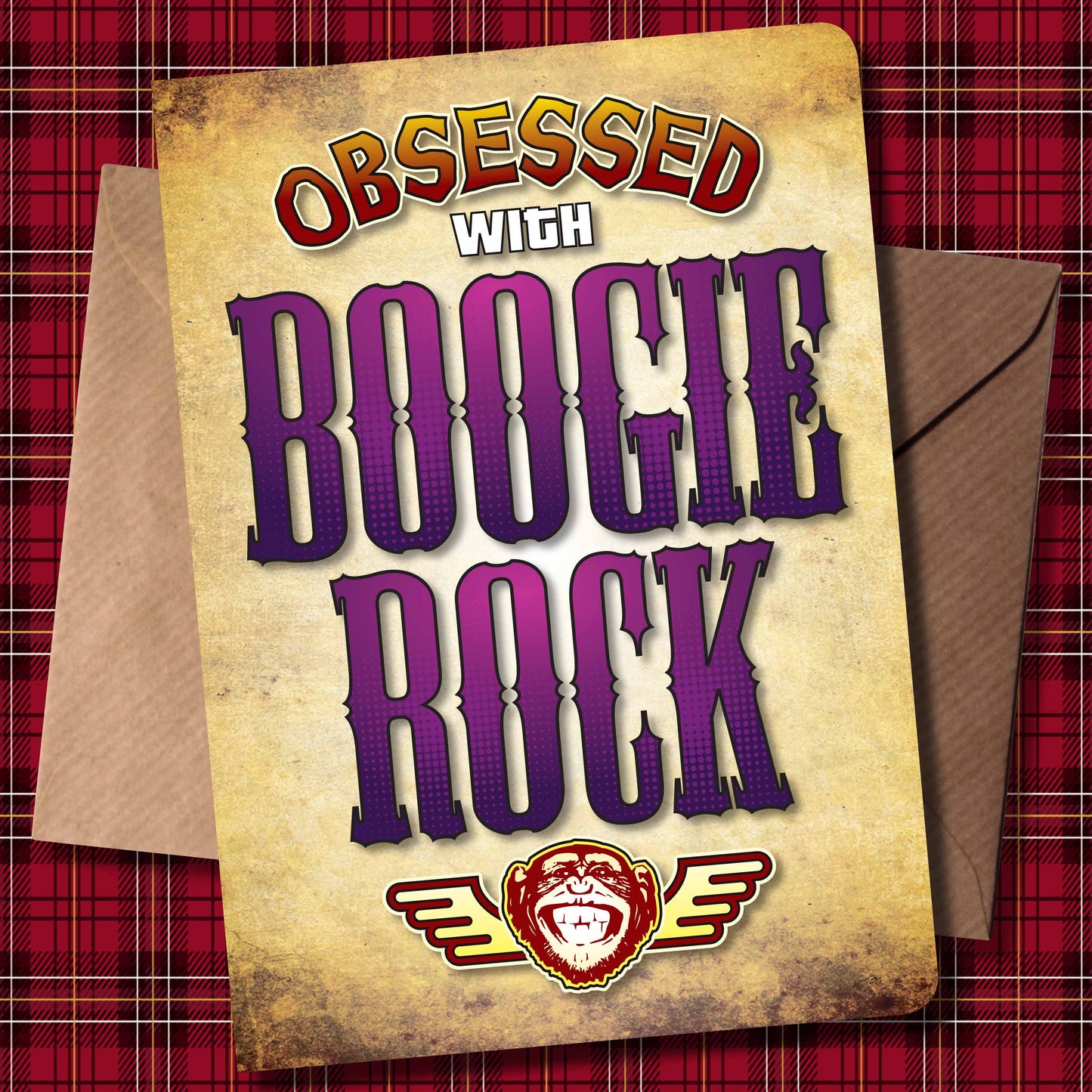 Boogie Rock - Obsessed Art Poster + Birthday / Greetings Card