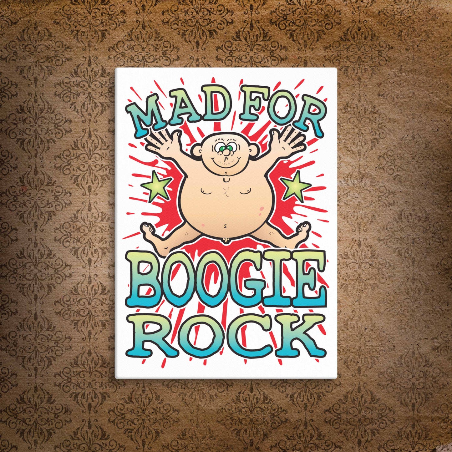 Boogie Rock Canvas Print 30x40cm