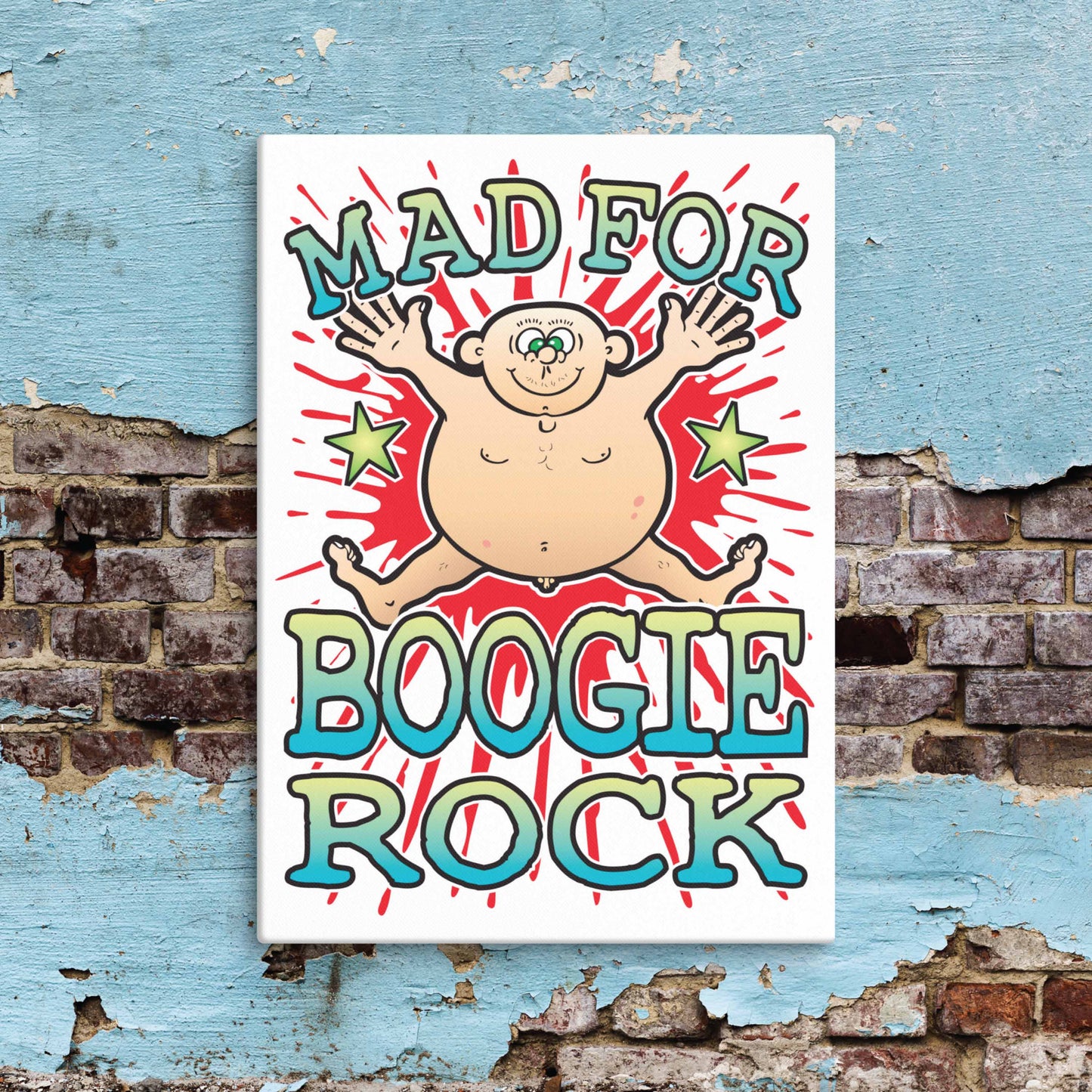 Boogie Rock Canvas Print 30x40cm
