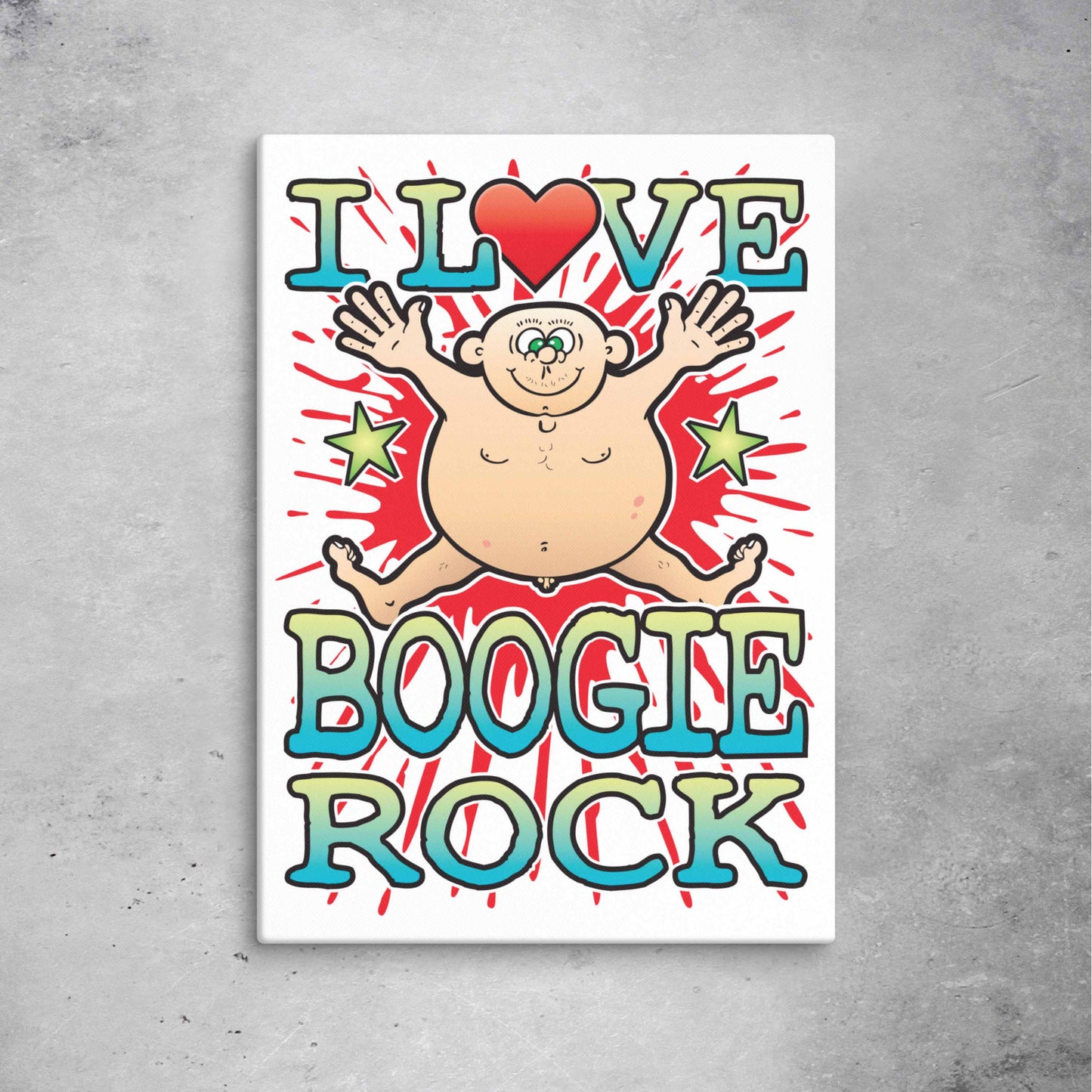 Boogie Rock 51x71cm Canvas Print