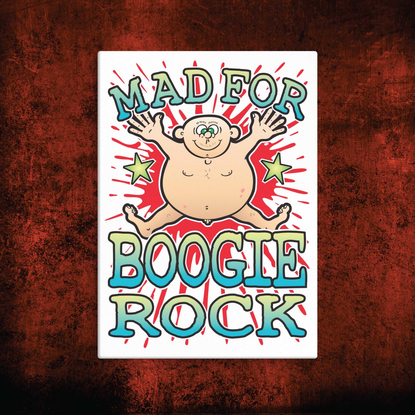 Boogie Rock Canvas Print 30x40cm