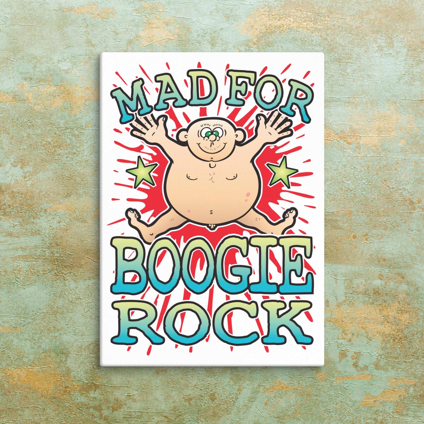 Boogie Rock Canvas Print 30x40cm