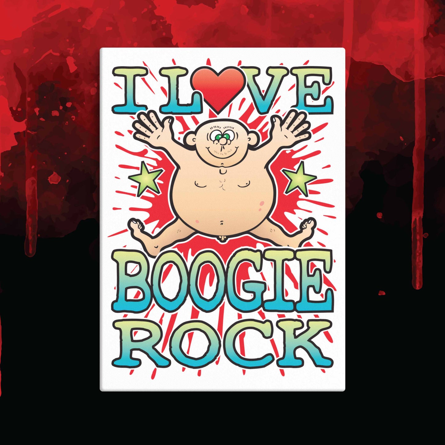 Boogie Rock 51x71cm Canvas Print