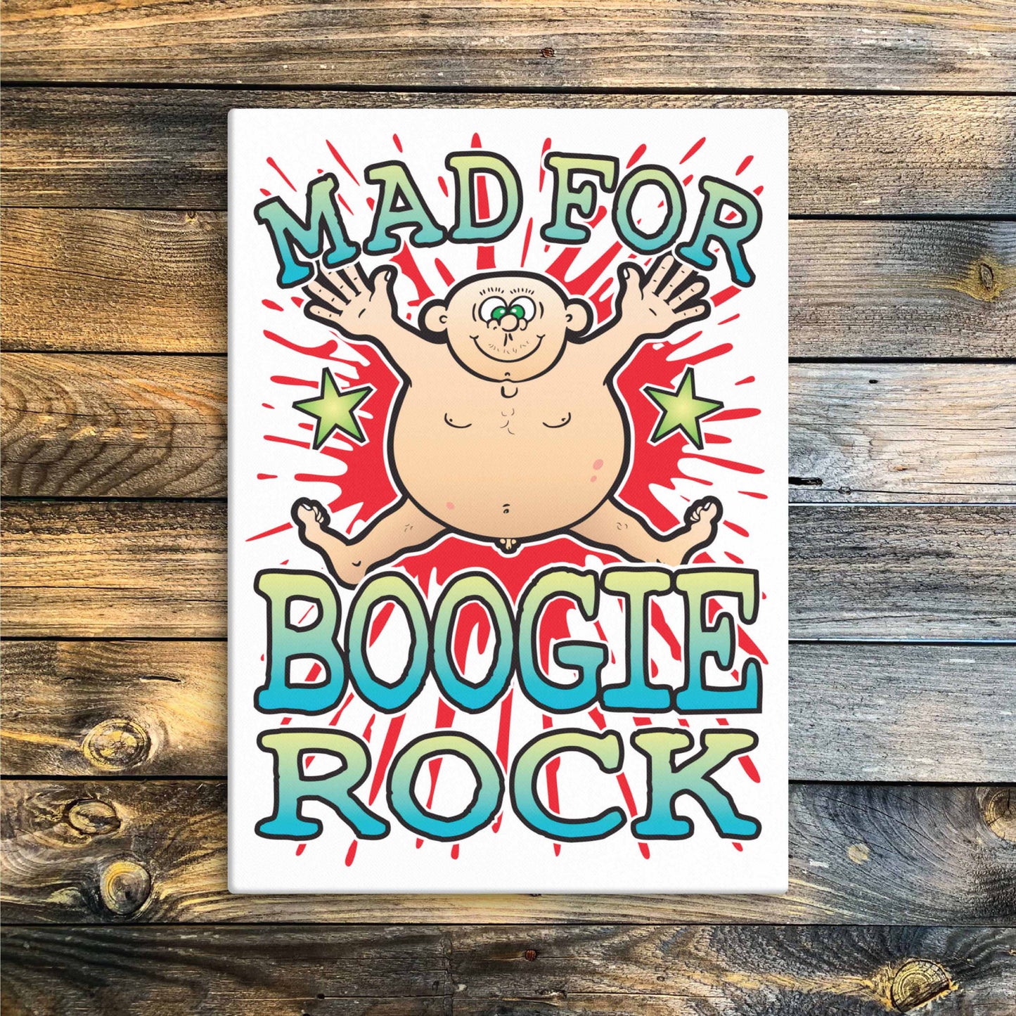 Boogie Rock Canvas Print 30x40cm