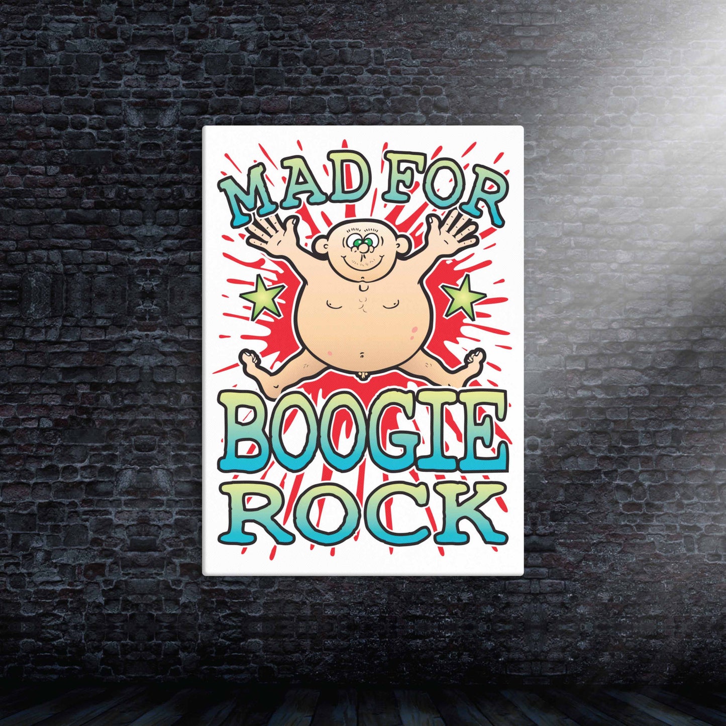 Boogie Rock Canvas Print 30x40cm