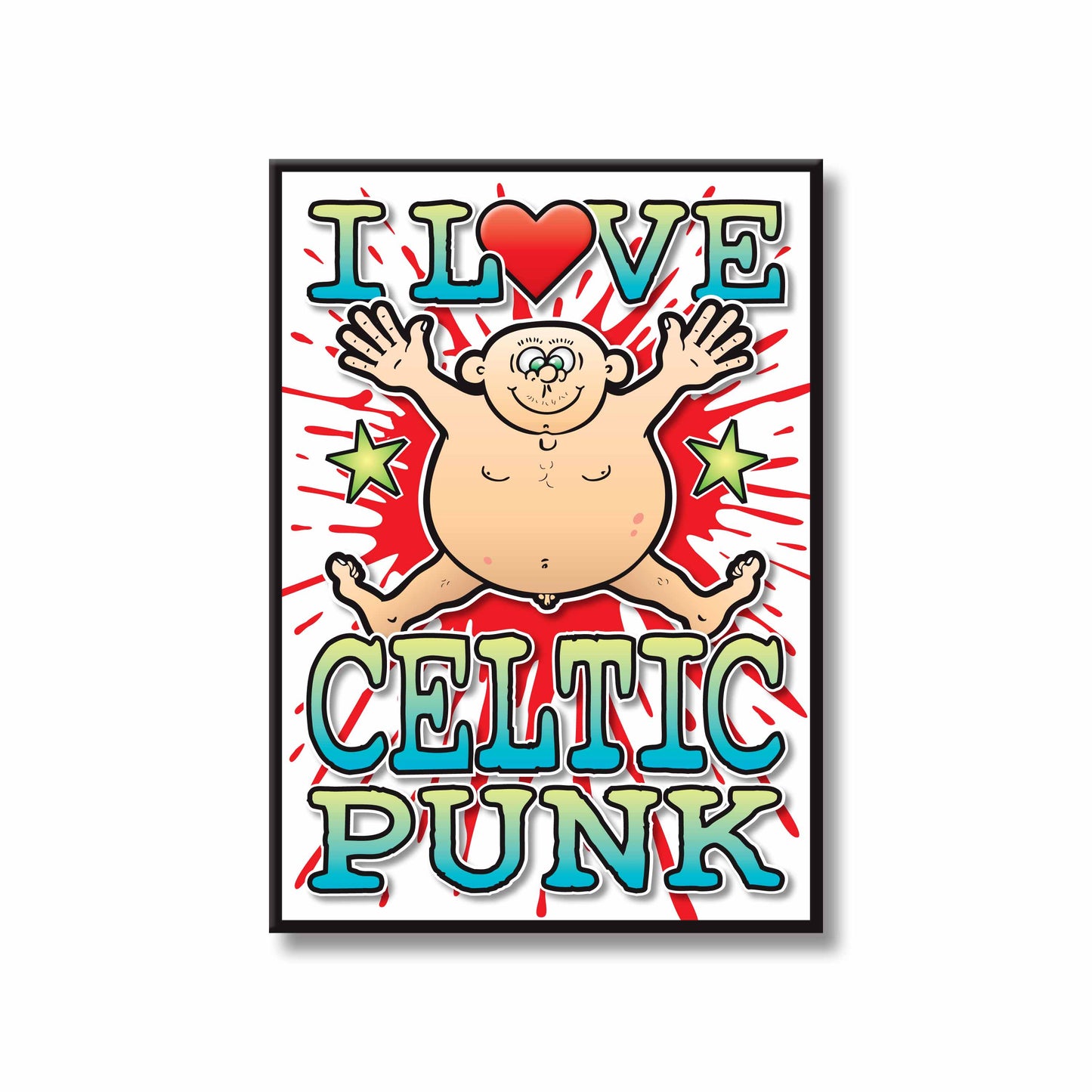 Celtic Punk Art Print / Love Music Poster / Wall Décor / Rock Guru