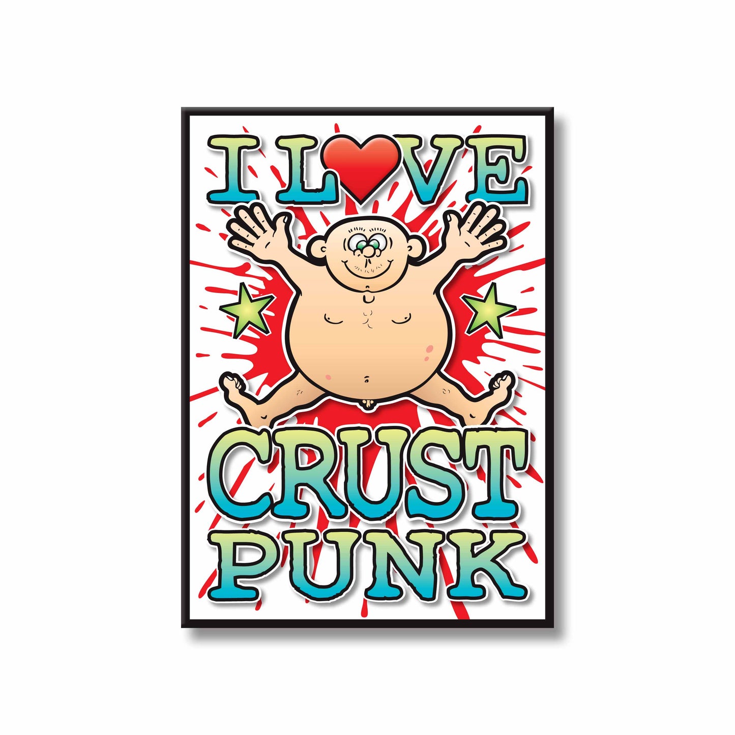 Crust Punk Art Print / Love Music Poster / Wall Décor / Rock Guru