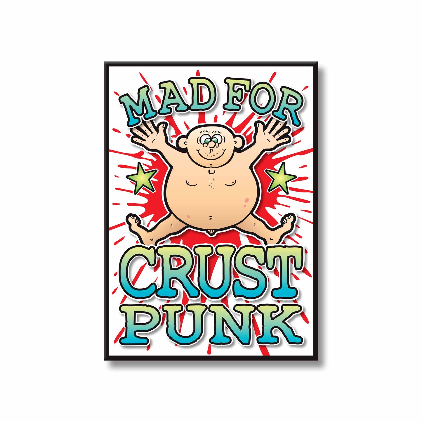 Crust Punk Art Print / Mad For Music Poster / Wall Décor