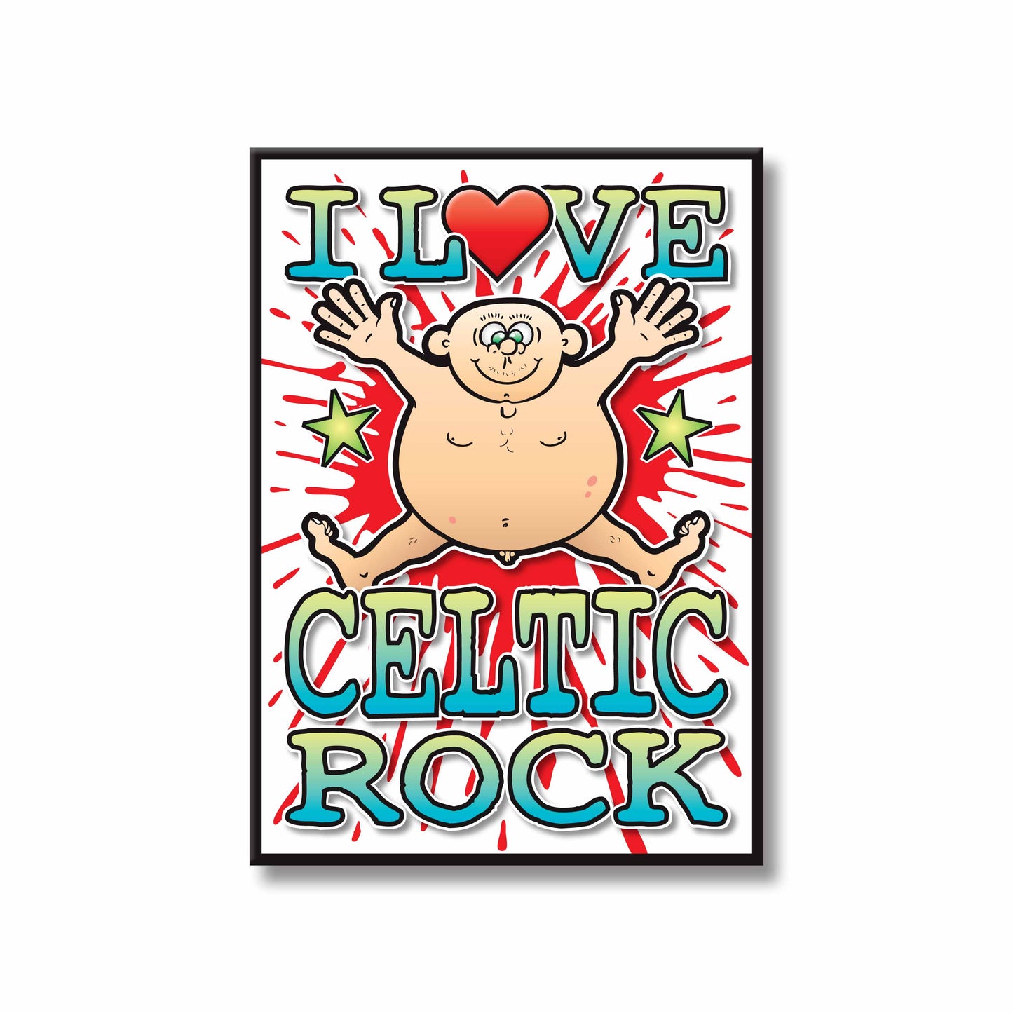 Celtic Rock Art Print / Love Music Poster / Wall Décor / Rock Guru