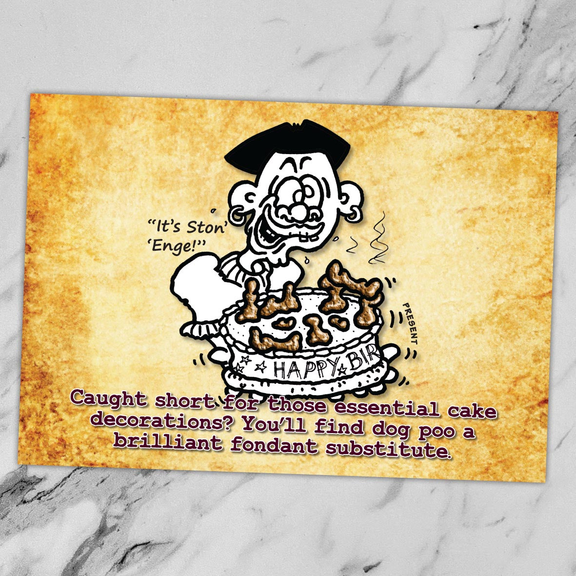Cacky Cake Decoration Cartoon Art Print