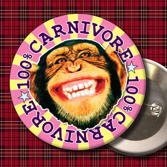 100% Carnivore Badge + Bottle Opener