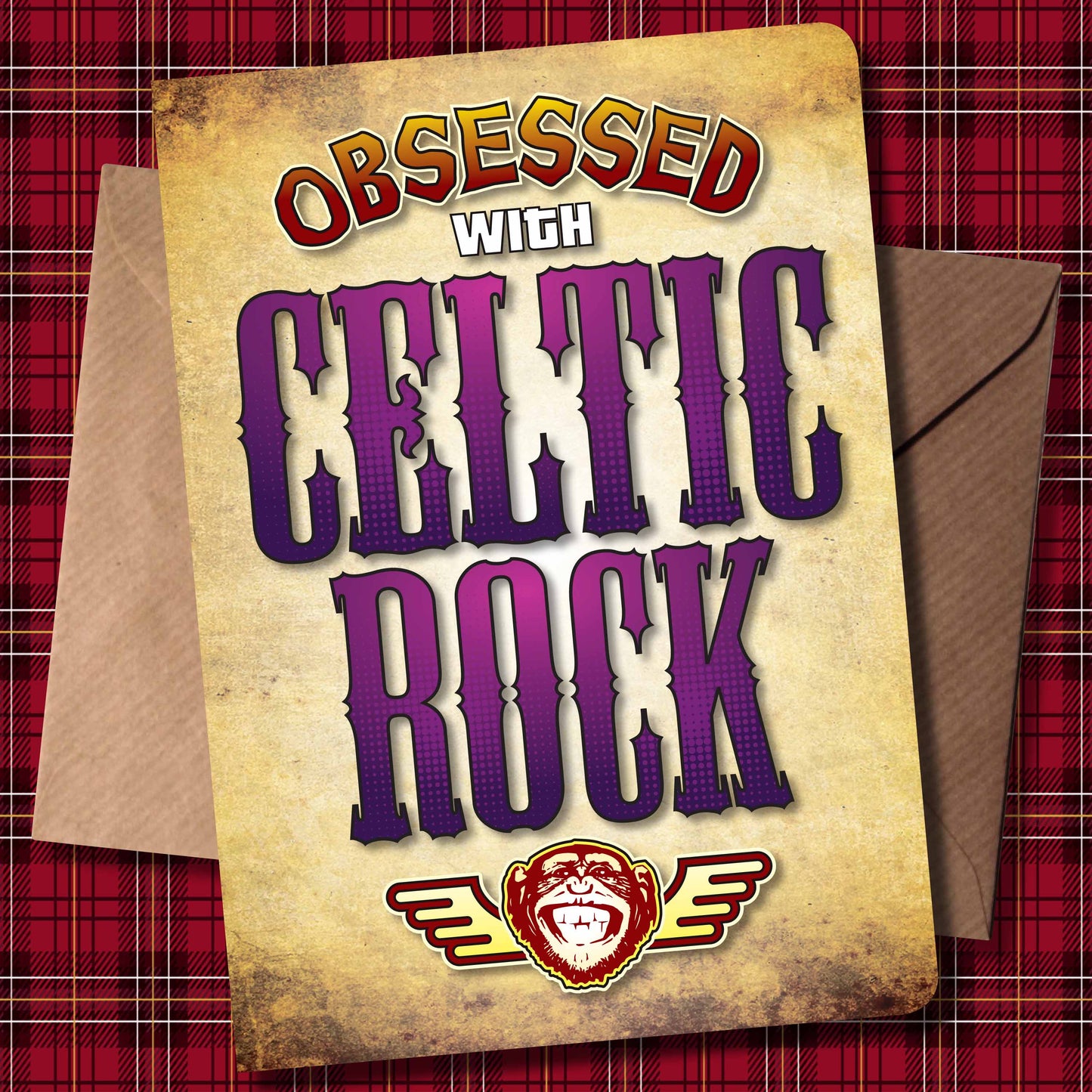 Celtic Rock - Obsessed Art Poster + Birthday / Greetings Card