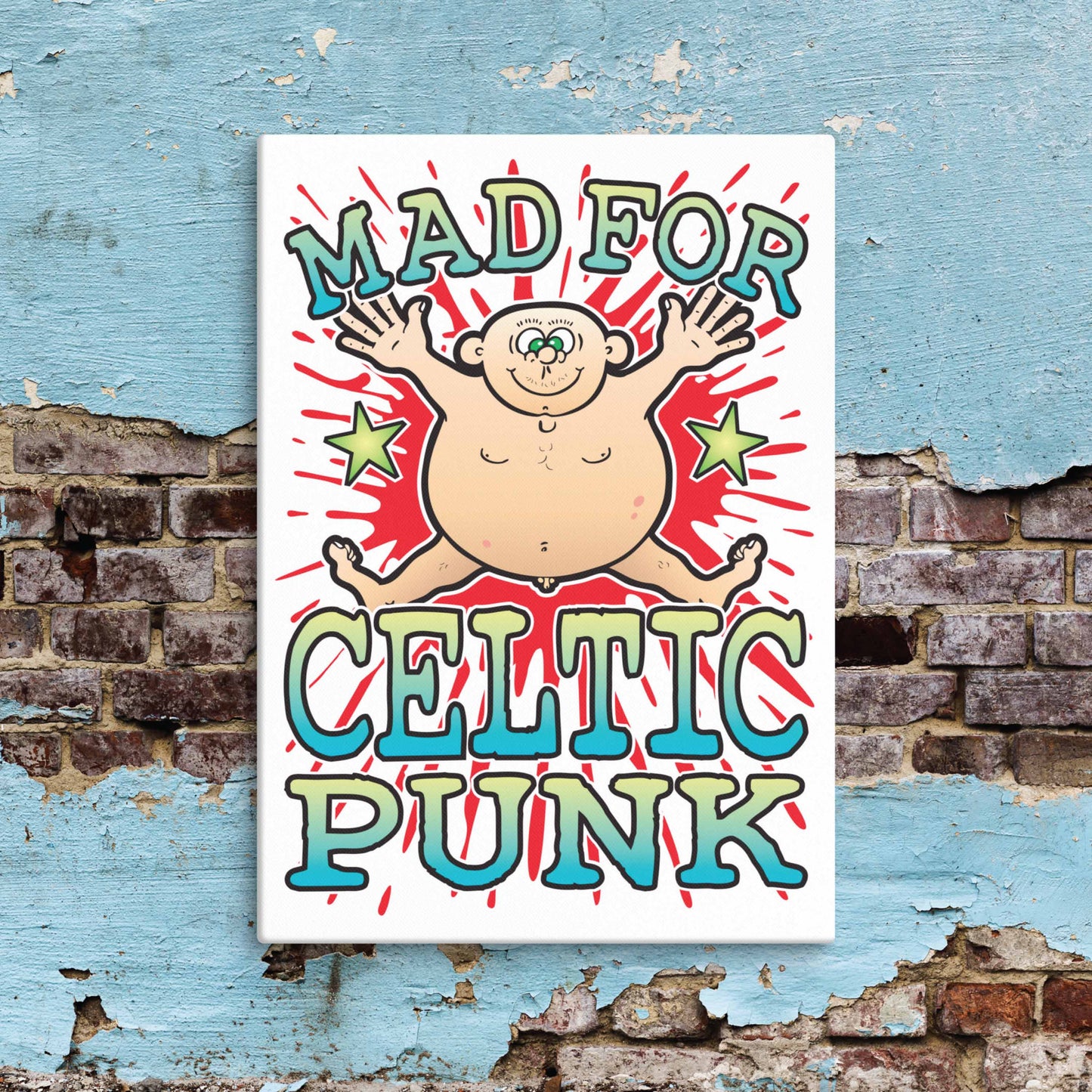 Celtic Punk Canvas Print 30x40cm