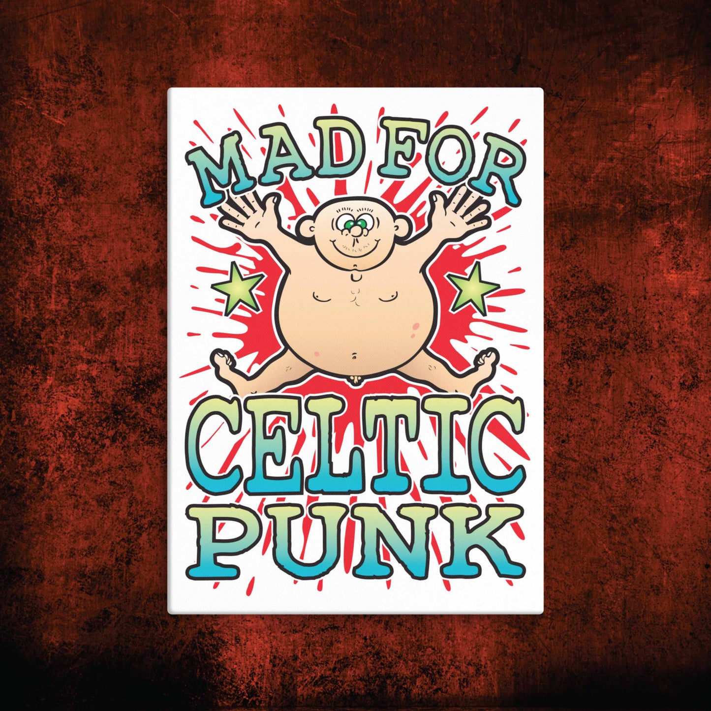 Celtic Punk Canvas Print 30x40cm
