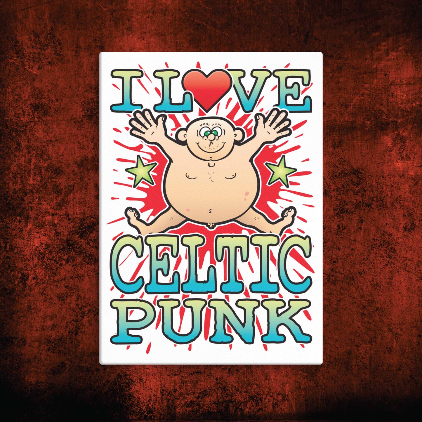 Celtic Punk Canvas Print 30x40cm