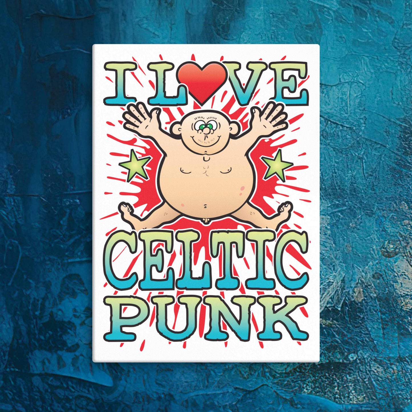 Celtic Punk Canvas Print 30x40cm