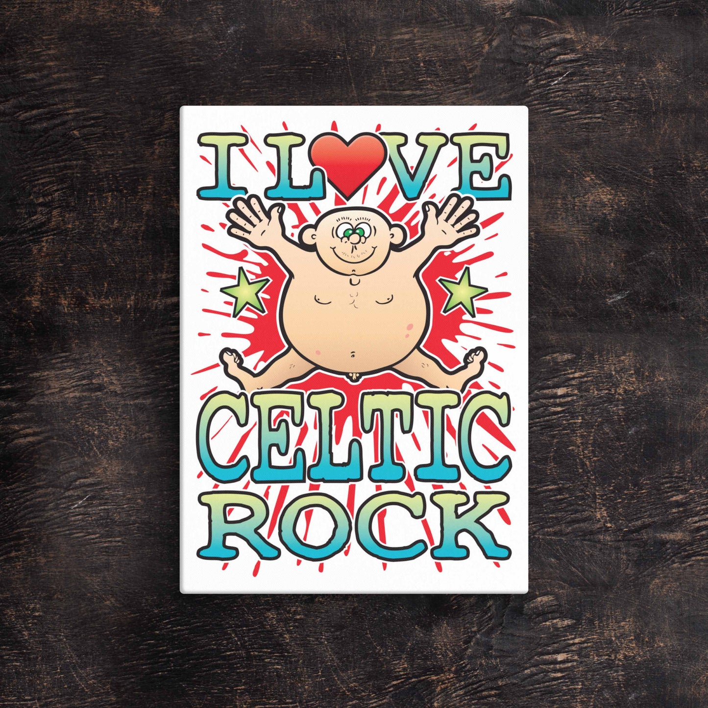 Celtic Rock 51x71cm Canvas Print