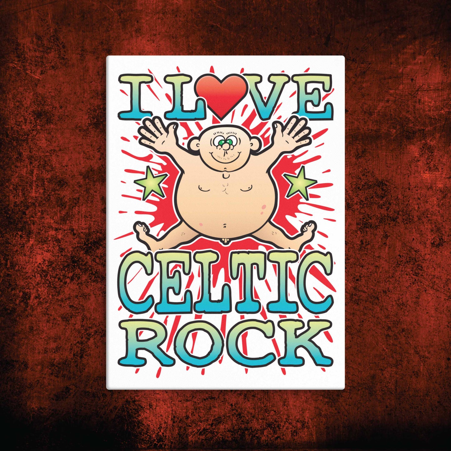 Celtic Punk Canvas Print 30x40cm