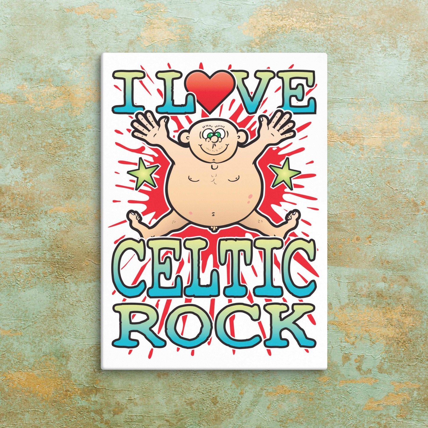 Celtic Punk Canvas Print 30x40cm