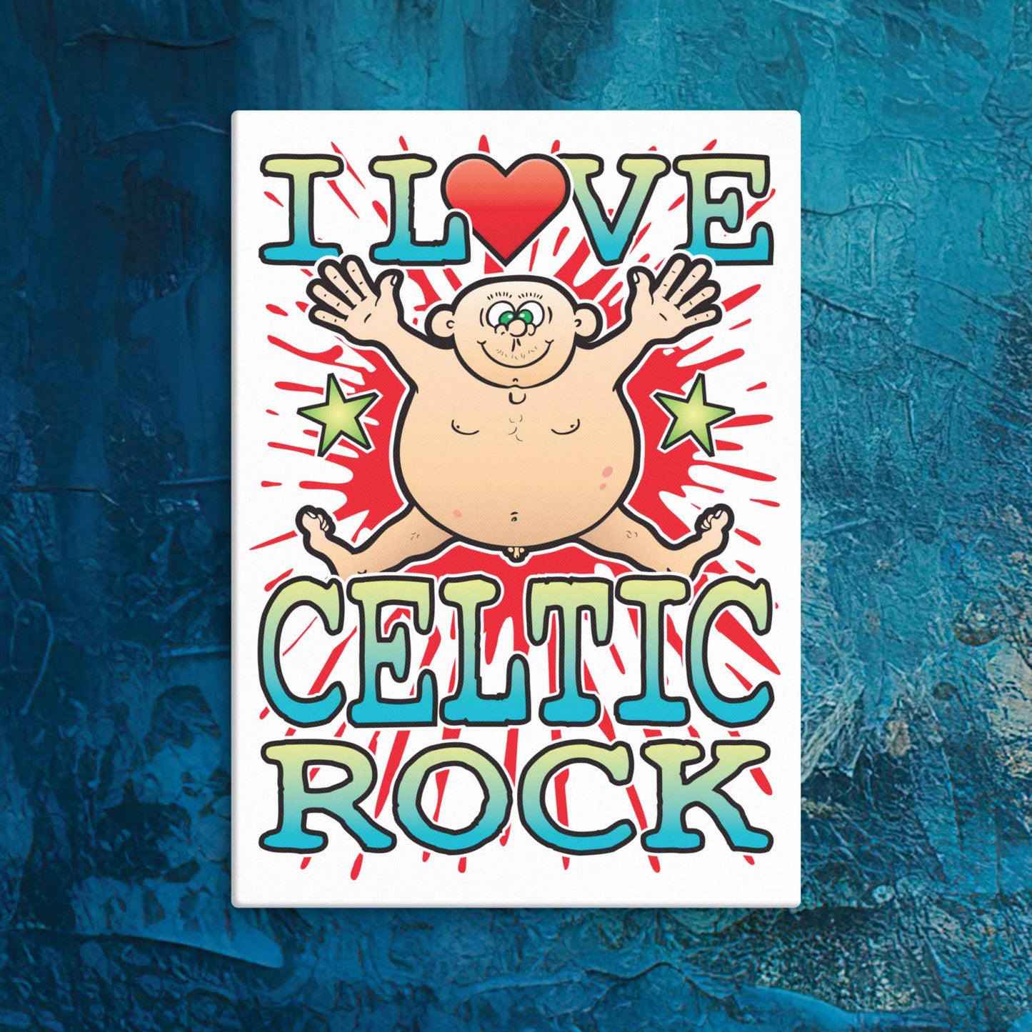 Celtic Punk Canvas Print 30x40cm