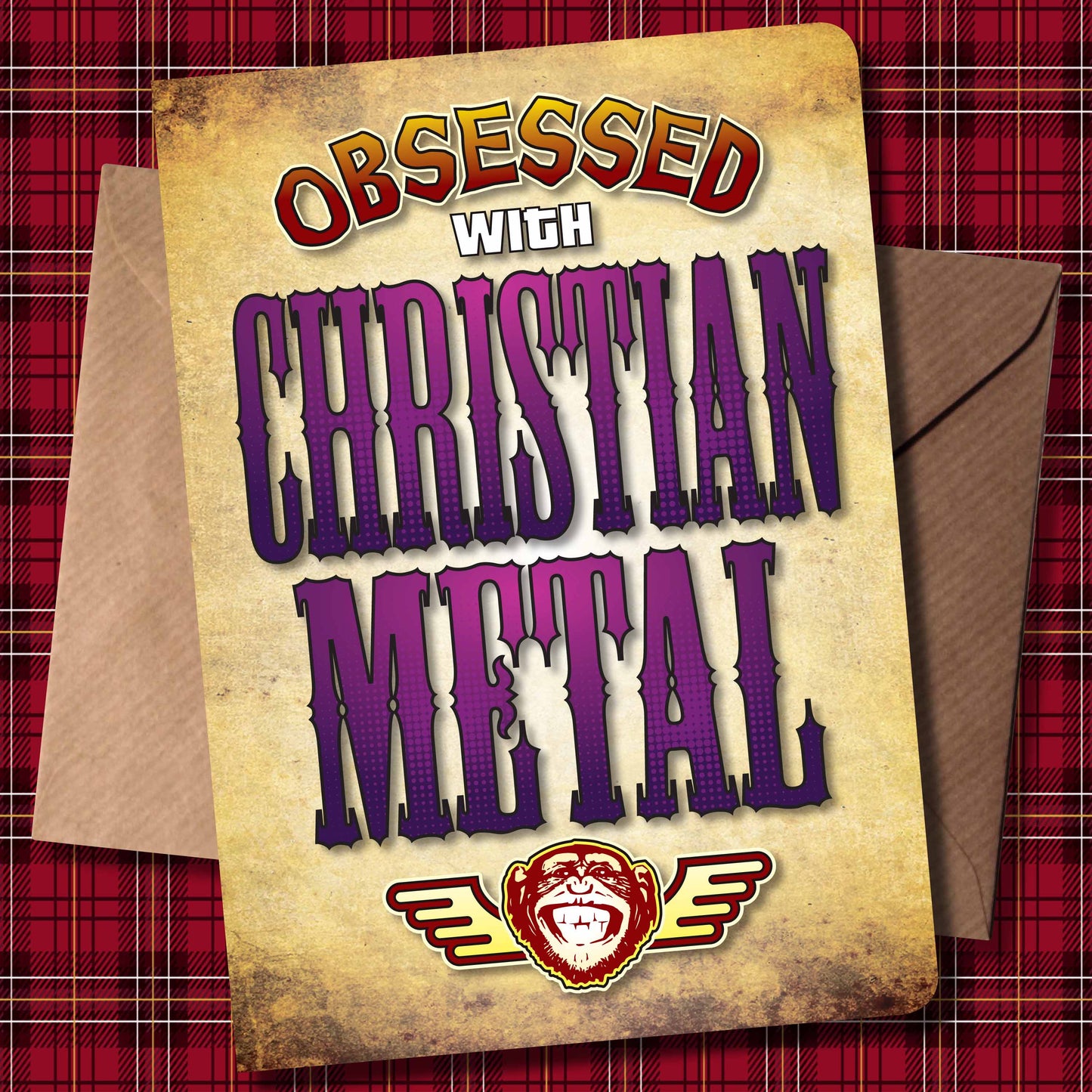 Christian Metal - Obsessed Art Poster + Birthday / Greetings Card