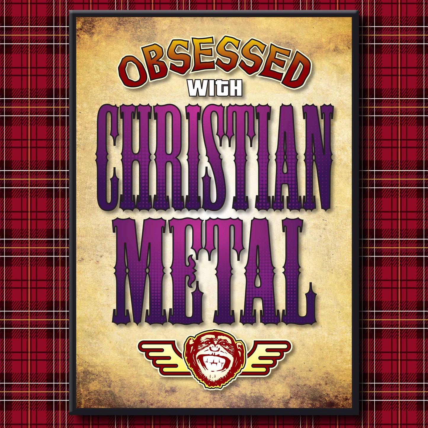 Christian Metal - Obsessed Art Poster + Birthday / Greetings Card