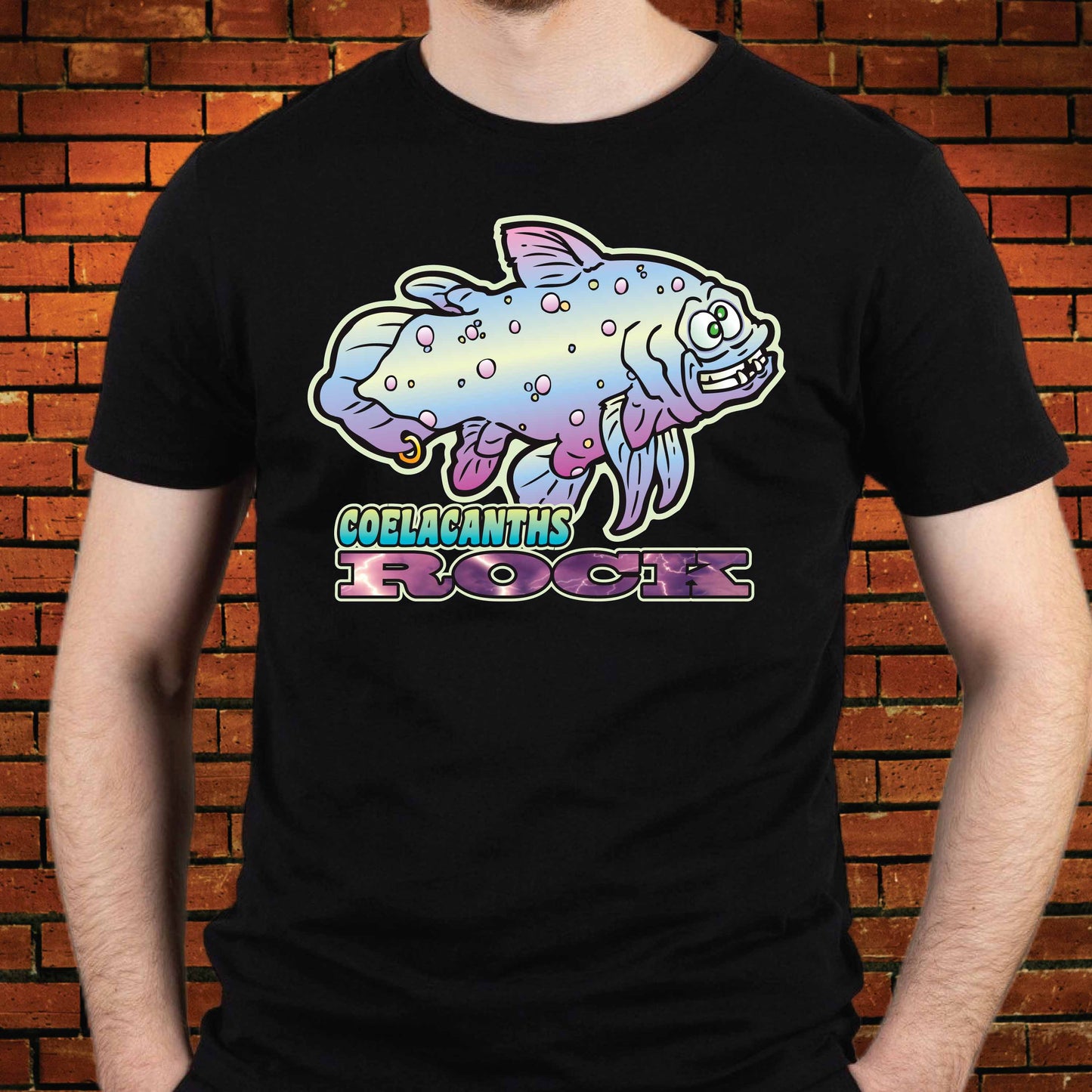 Coelacanths Rock Funny Slogan Cotton T-Shirt