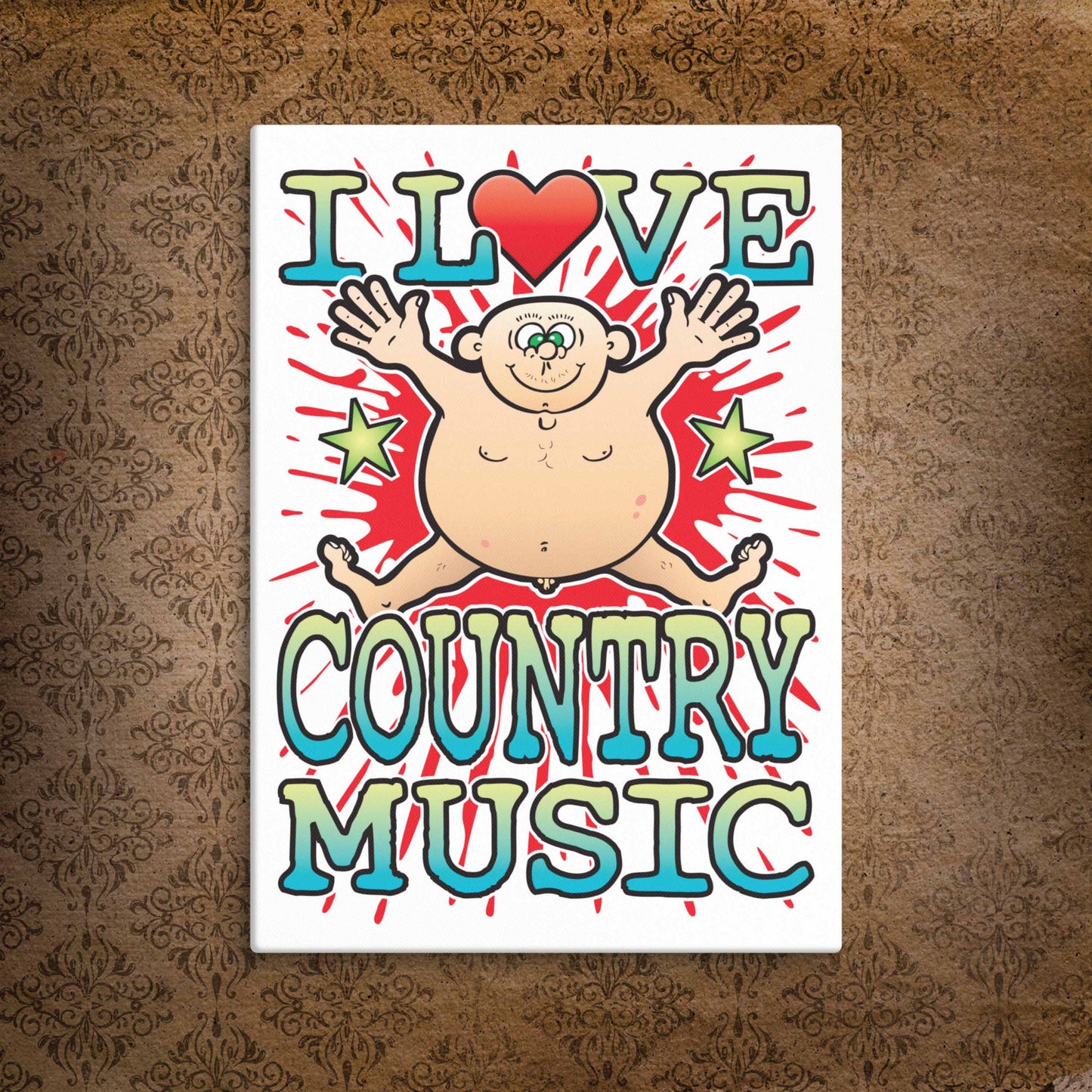 Country Music Canvas Print 30x40cm