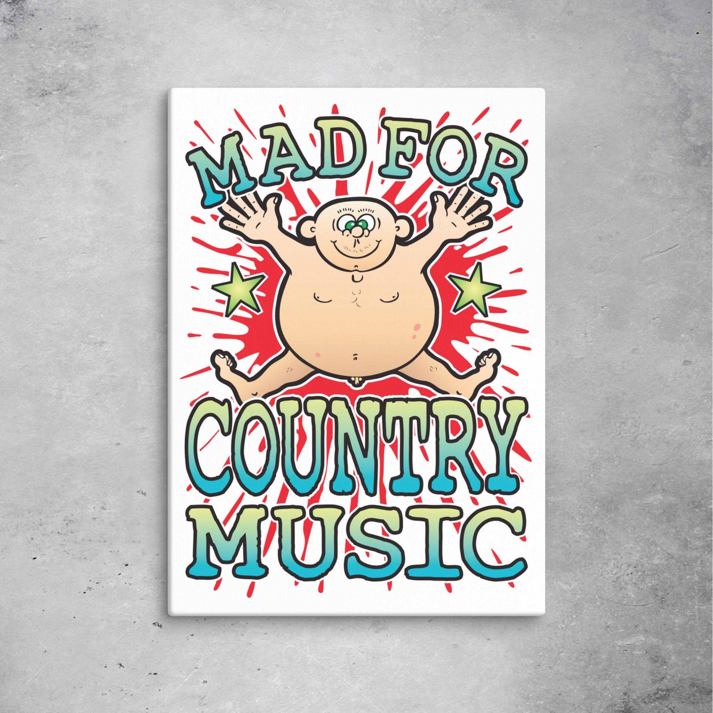 Country Music Canvas Print 51x71cm