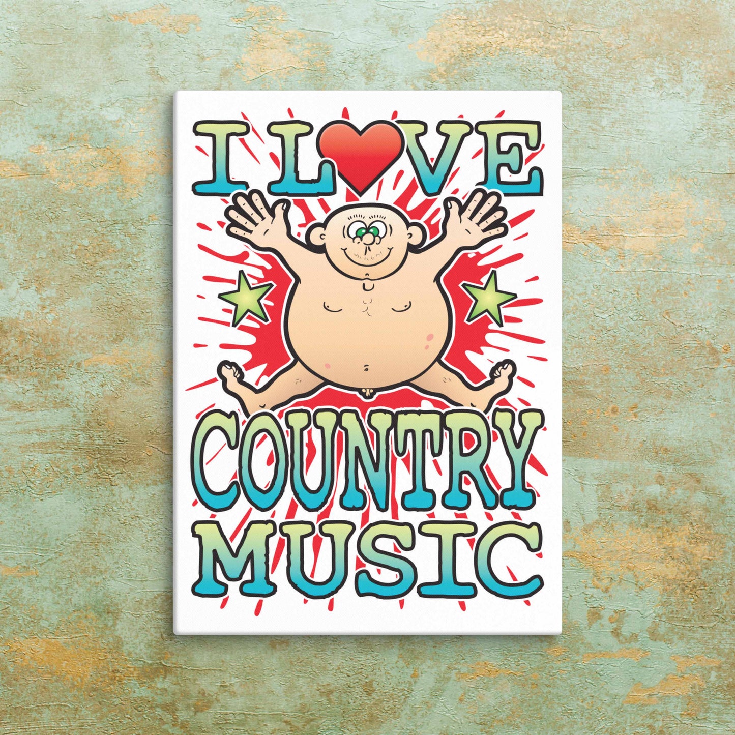 Country Music Canvas Print 30x40cm