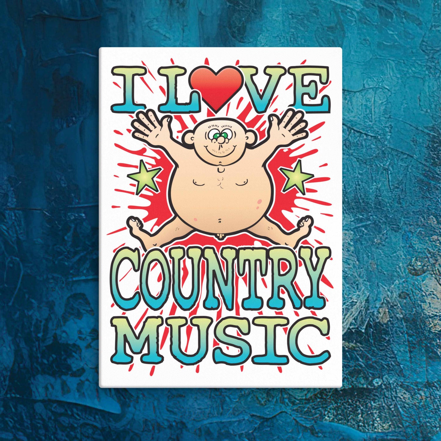 Country Music Canvas Print 30x40cm