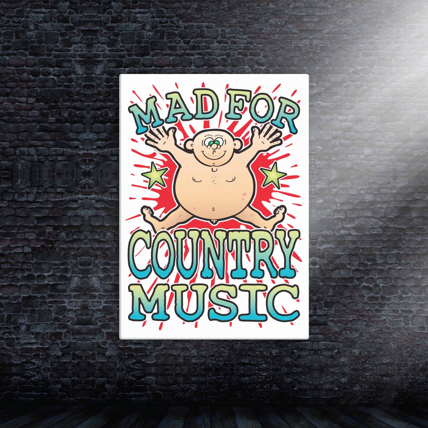 Country Music Canvas Print 30x40cm