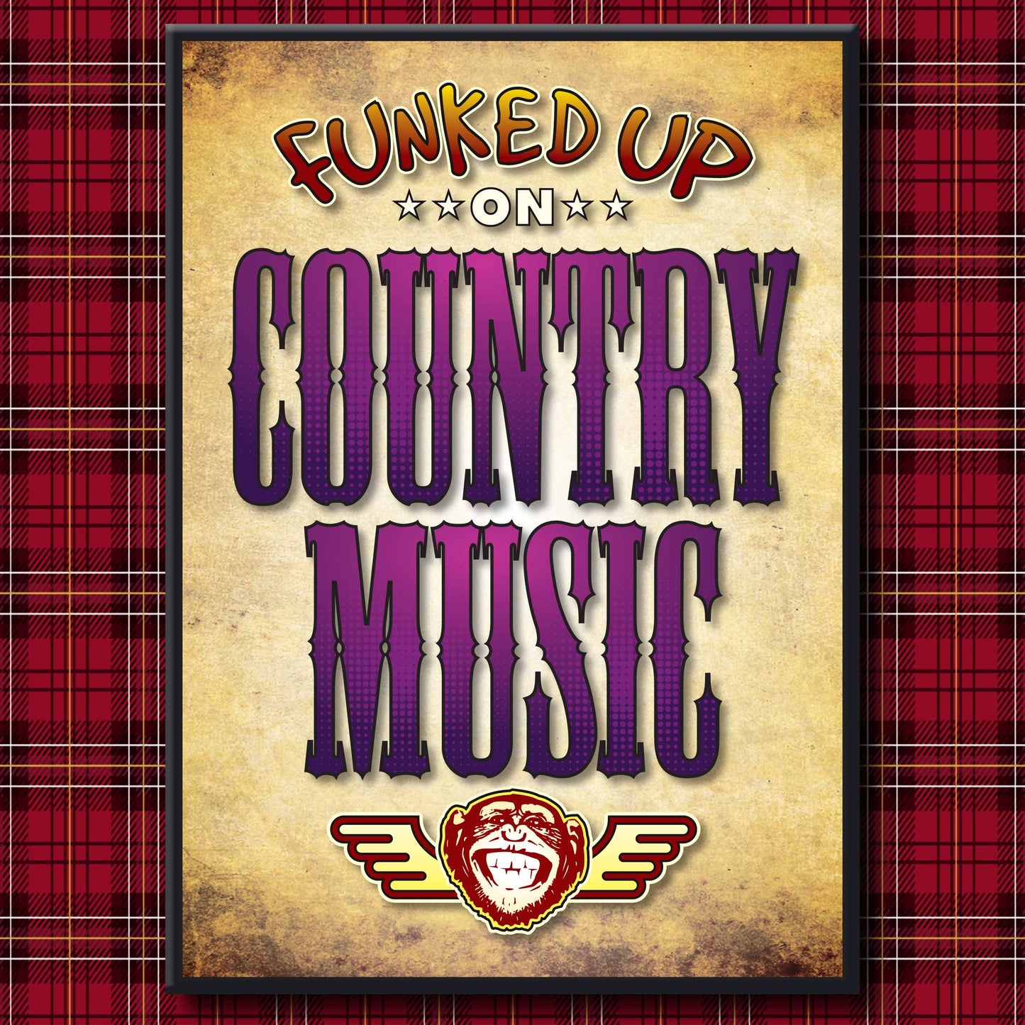 Country Music Art Print / Poster / Birthday Card / Greetings Card