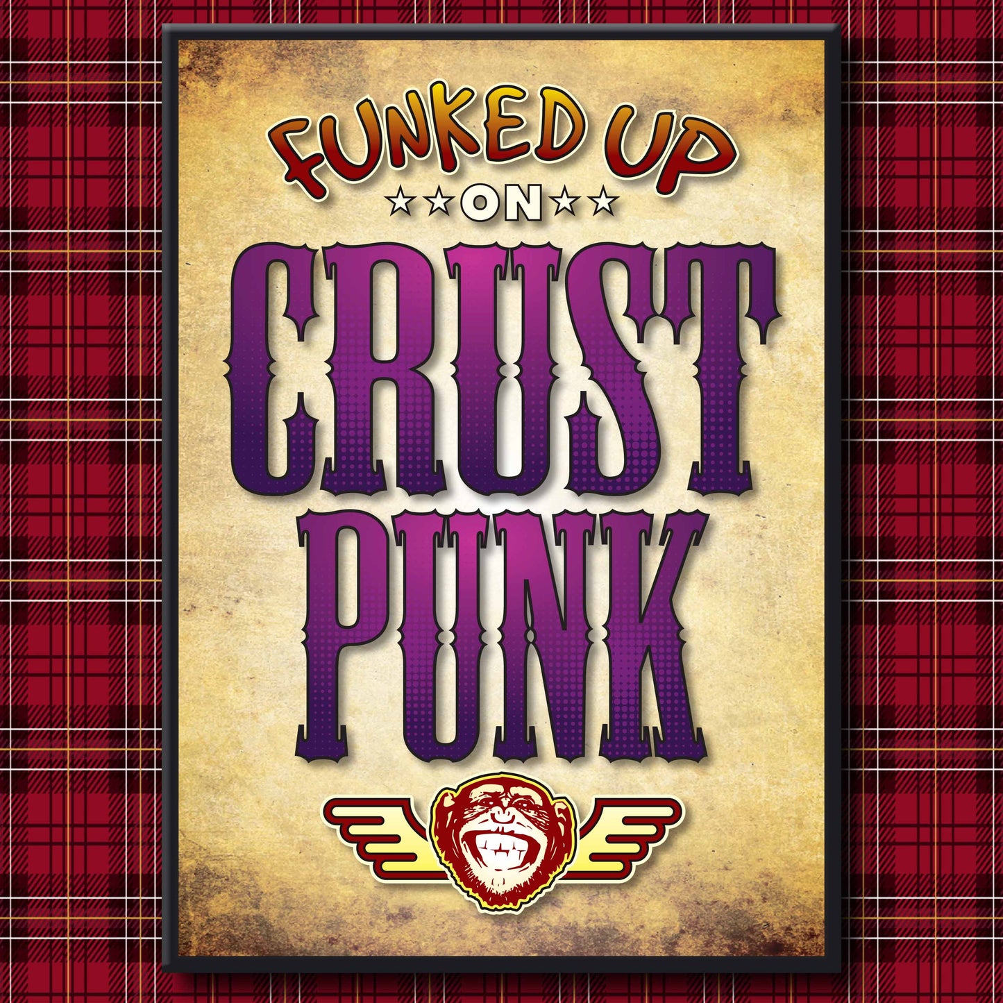 Crust Punk Art Print / Poster / Birthday Card / Greetings Card