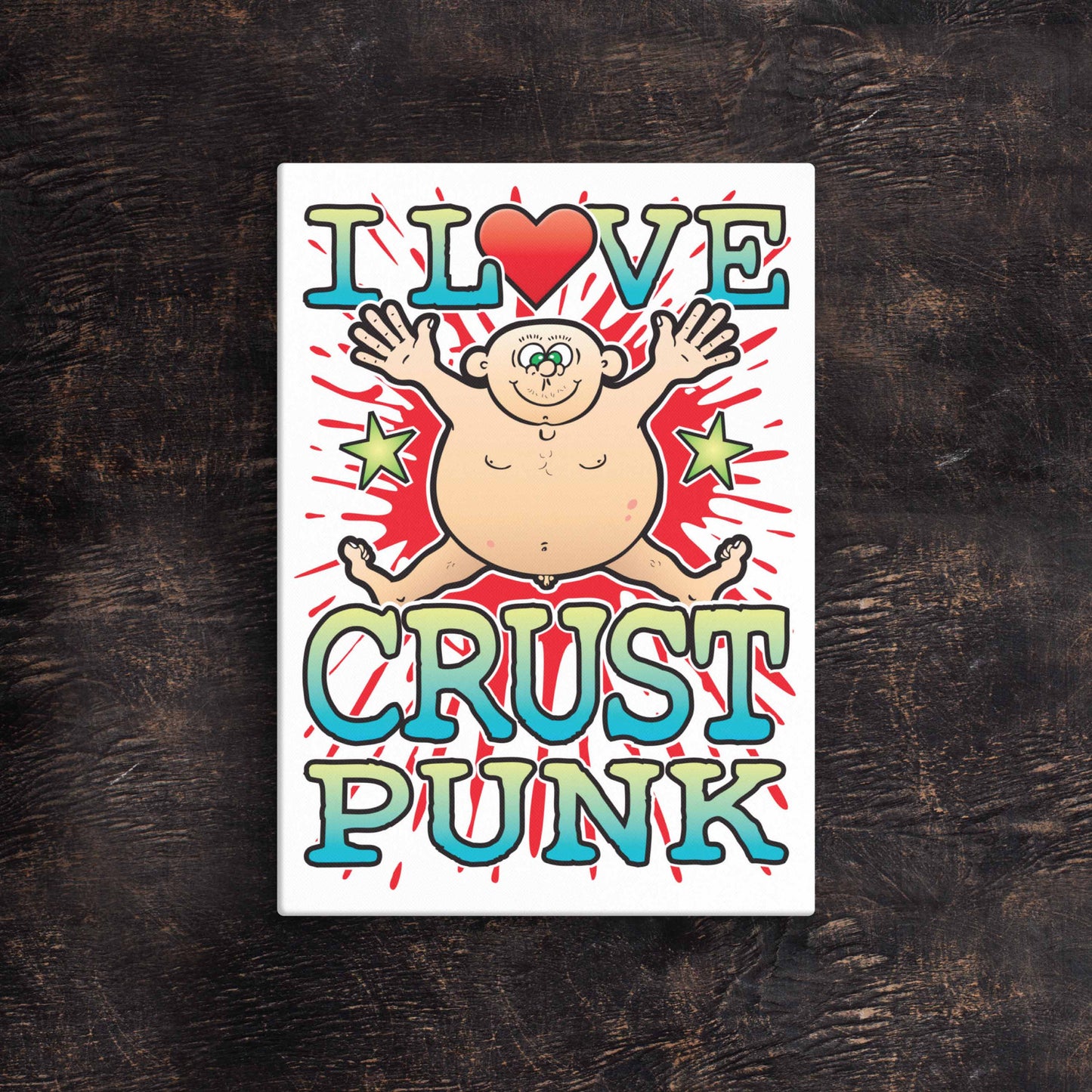 Crust Punk 51x71cm Canvas Print