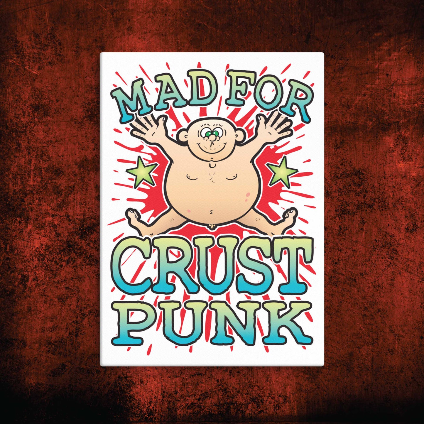 Crust Punk Canvas Print 30x40cm