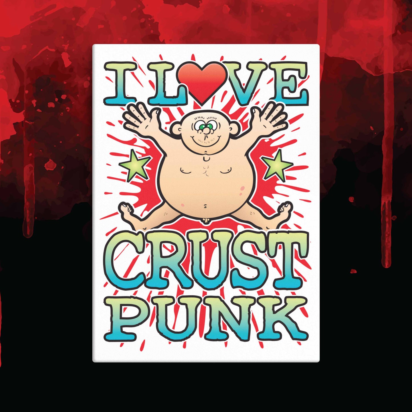Crust Punk 51x71cm Canvas Print