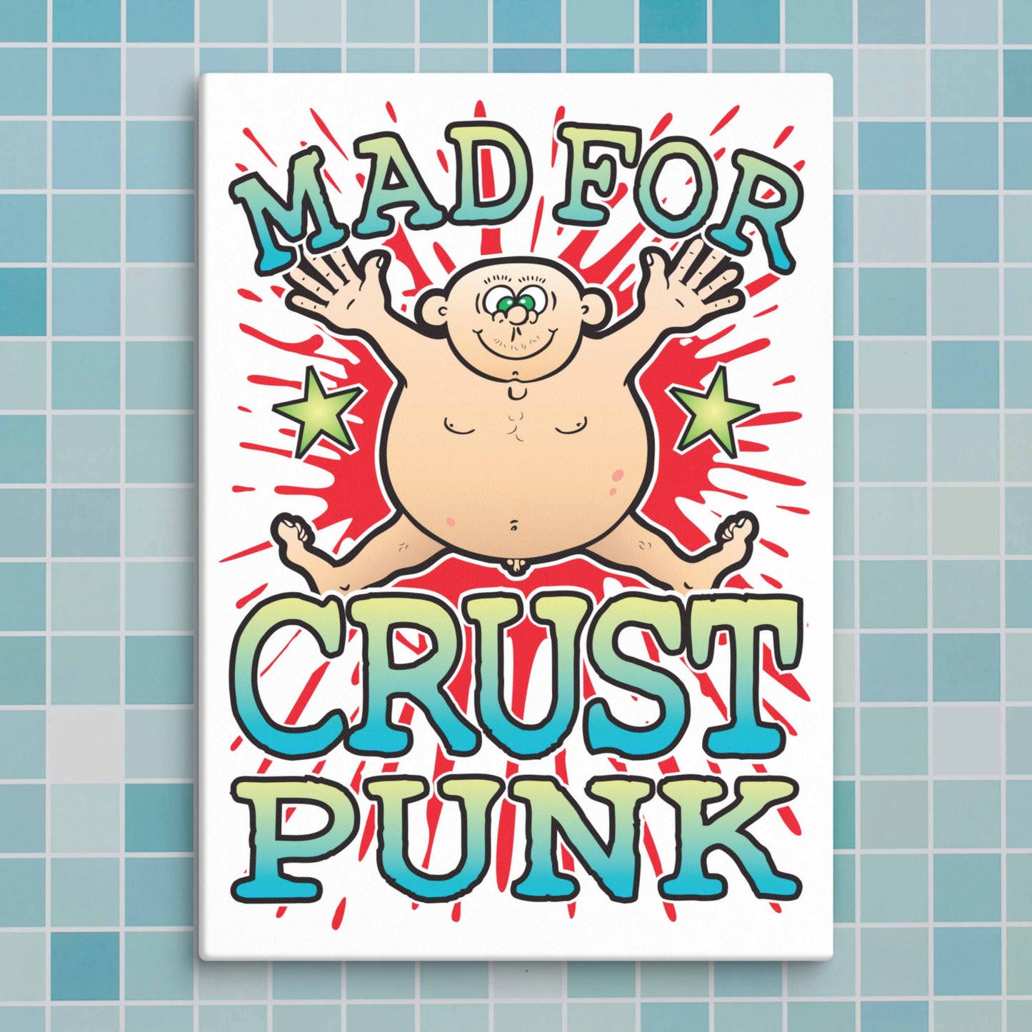 Crust Punk Canvas Print 30x40cm