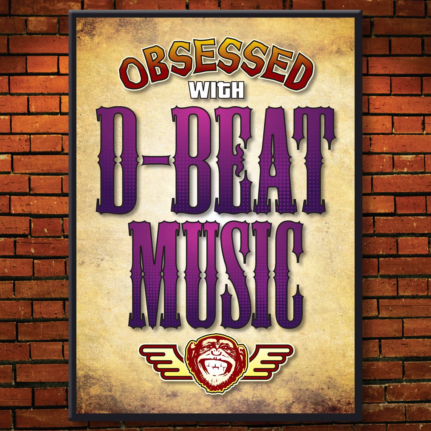 D-Beat - Obsessed Art Poster + Birthday / Greetings Card