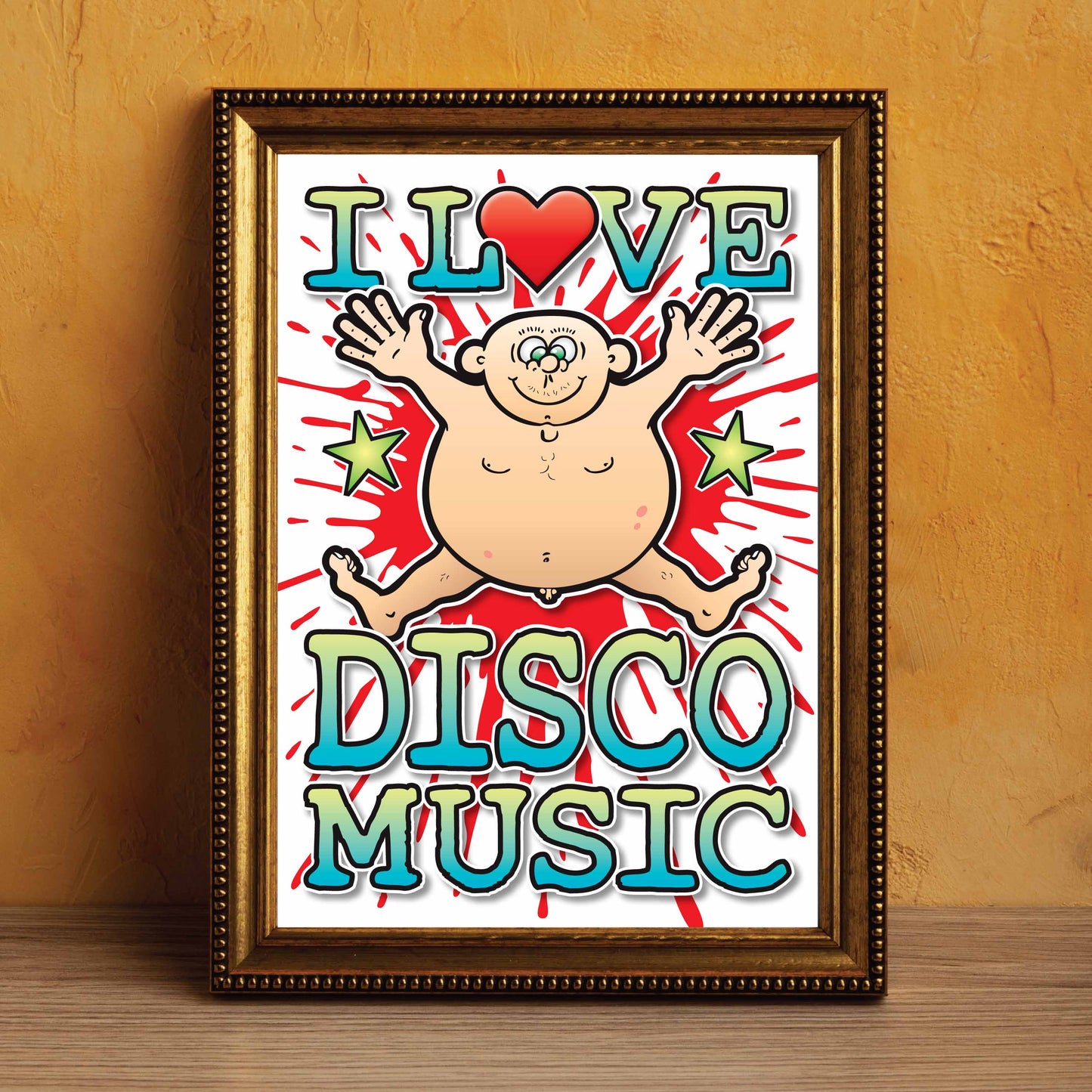 Disco Music Art Print / Love Music Poster / Wall Décor / Rock Guru