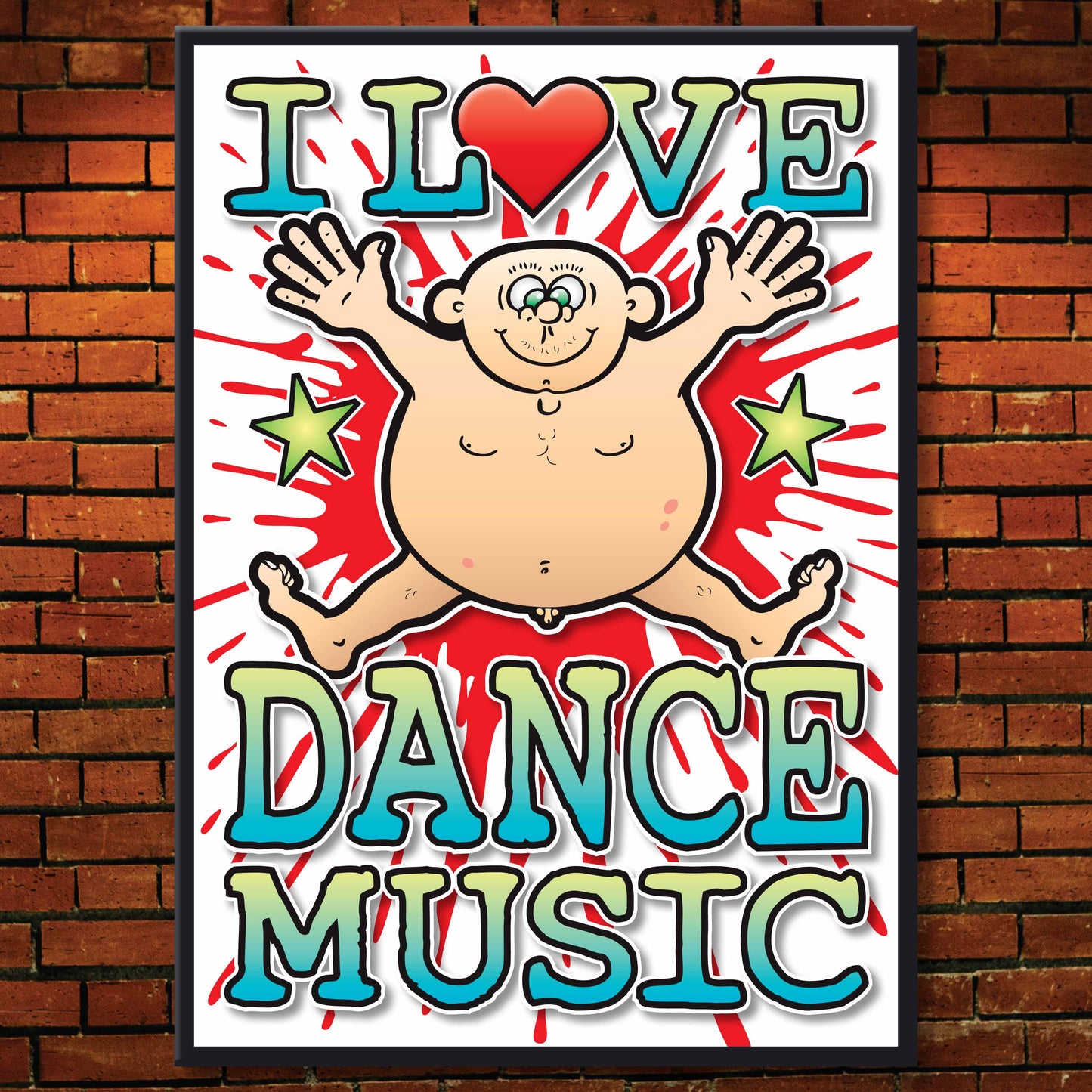 Dance Music Art Print / Love Music Poster / Wall Décor / Rock Guru