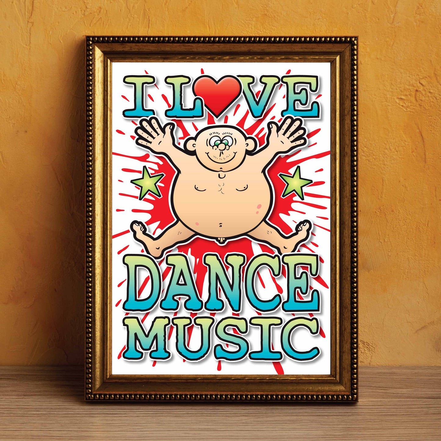 Dance Music Art Print / Love Music Poster / Wall Décor / Rock Guru
