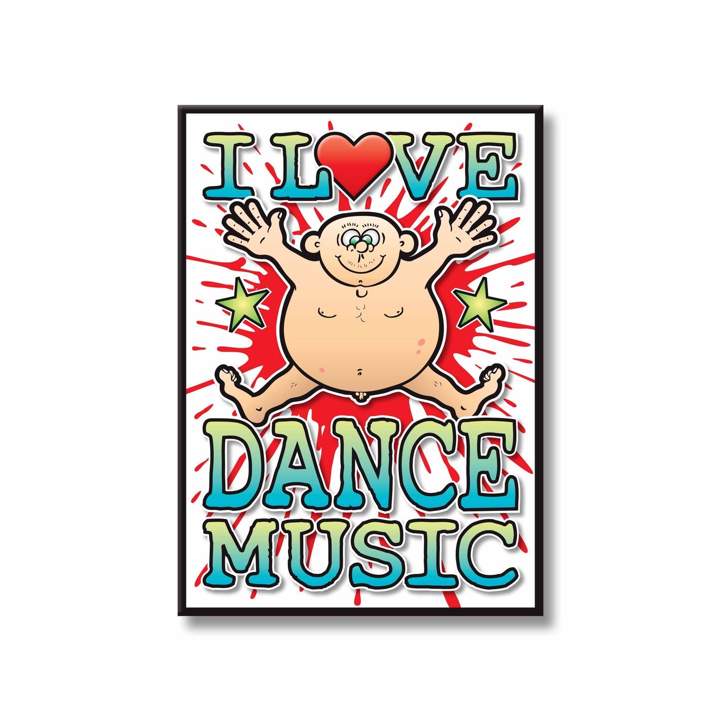 Dance Music Art Print / Love Music Poster / Wall Décor / Rock Guru