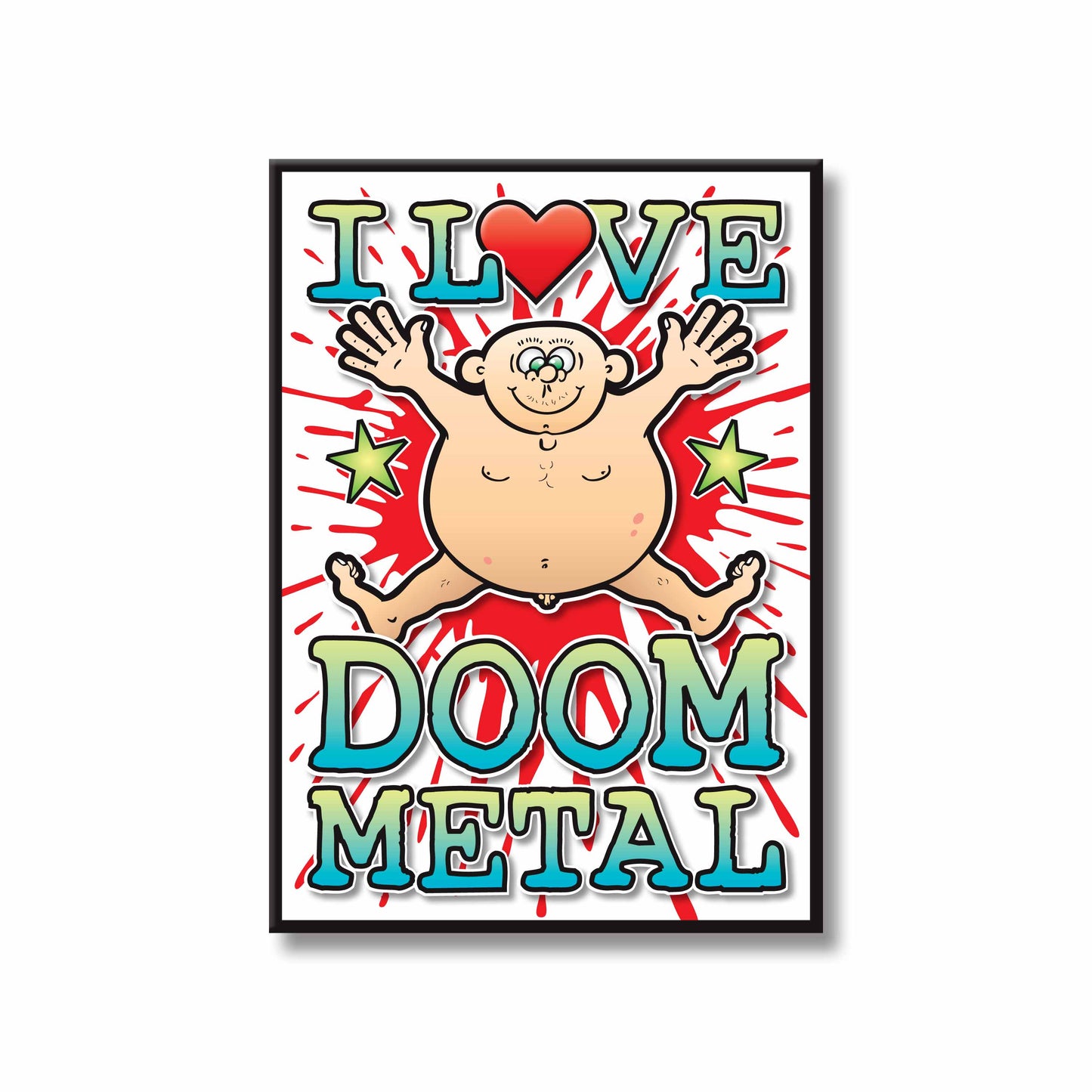 Doom Metal Art Print / Love Music Poster / Wall Décor / Rock Guru