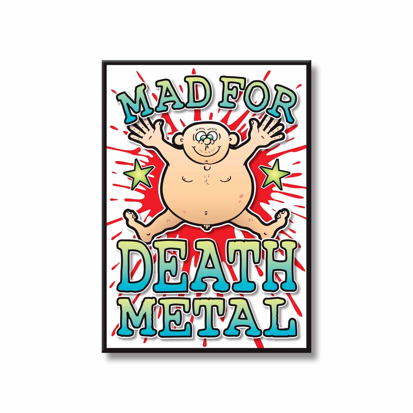 Death Metal Art Print / Mad For Music Poster / Wall Décor