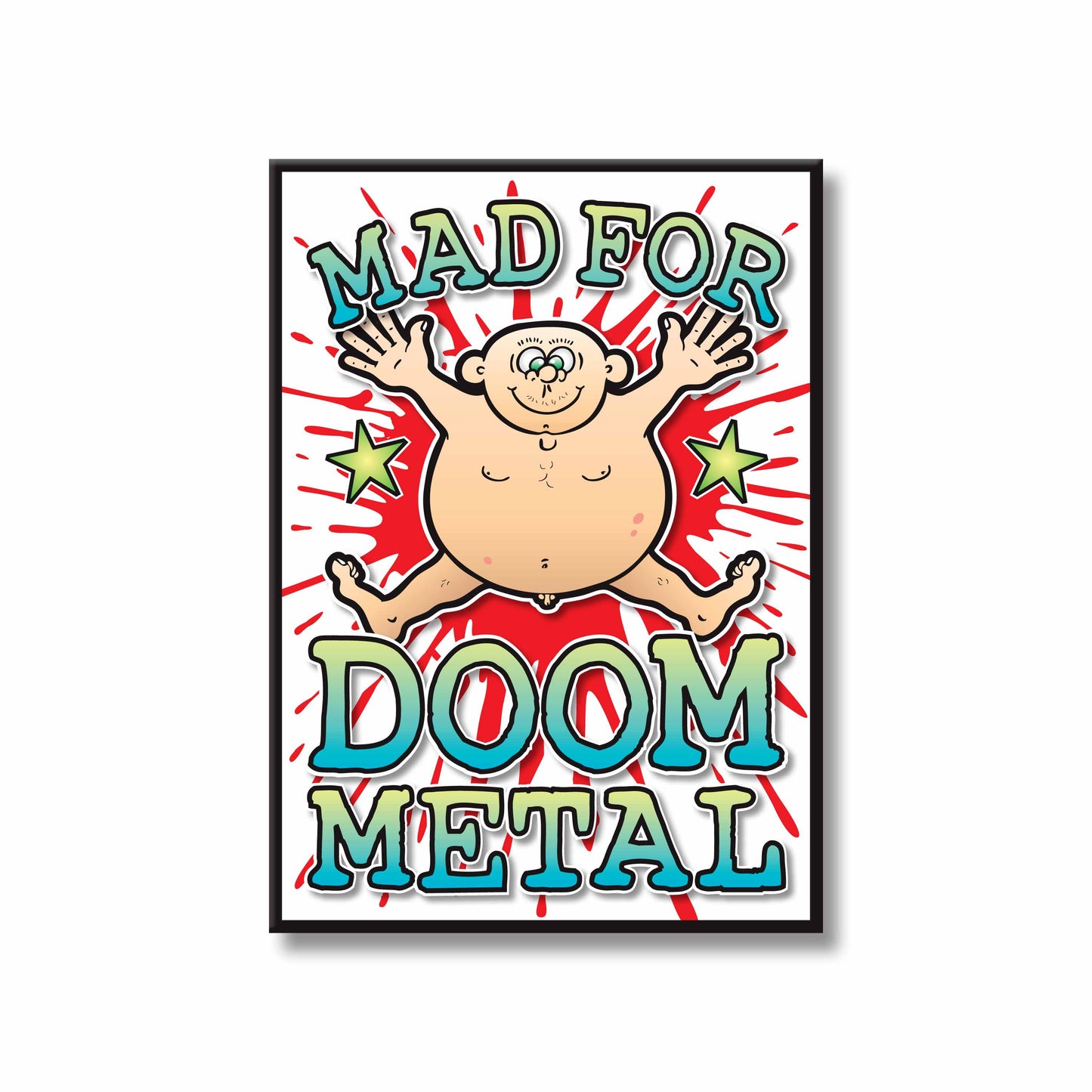 Doom Metal Art Print / Mad For Music Poster / Wall Décor