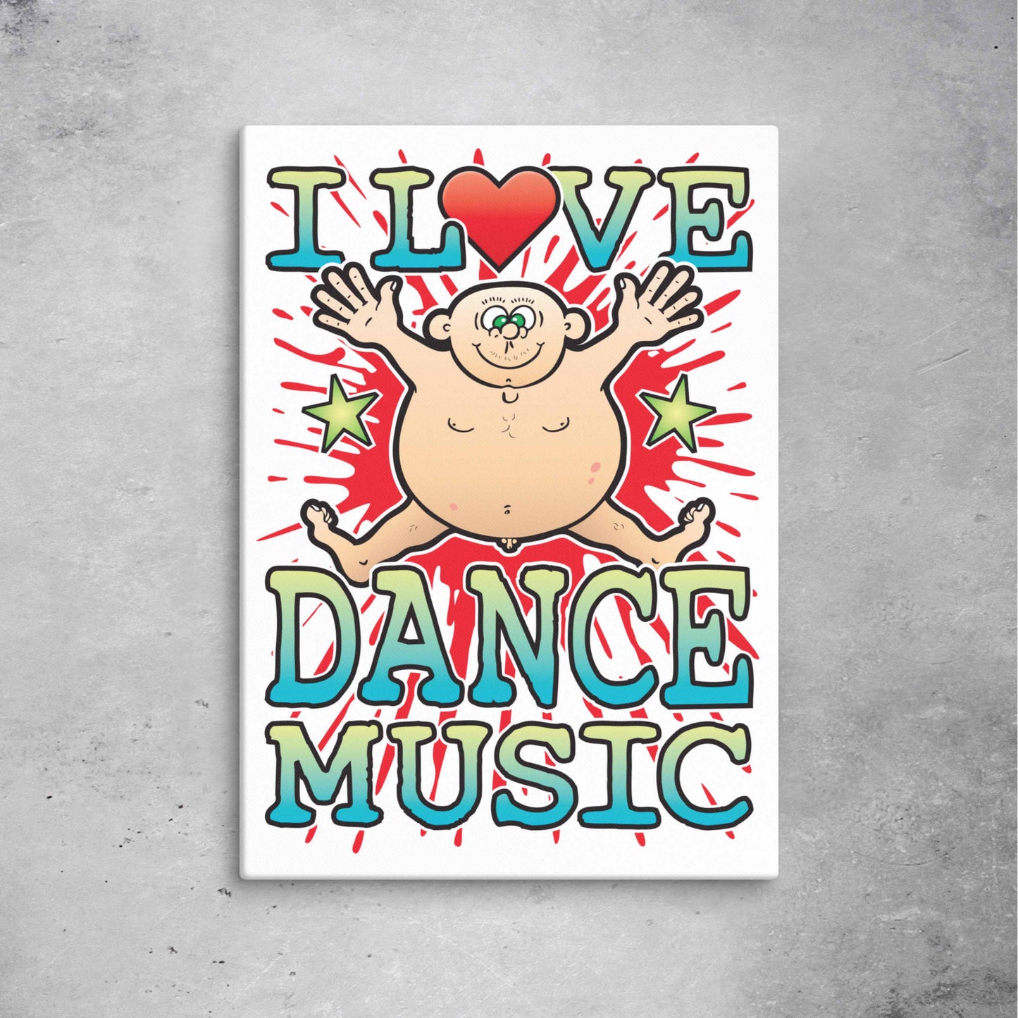 Dance Music 51x71cm Canvas Print