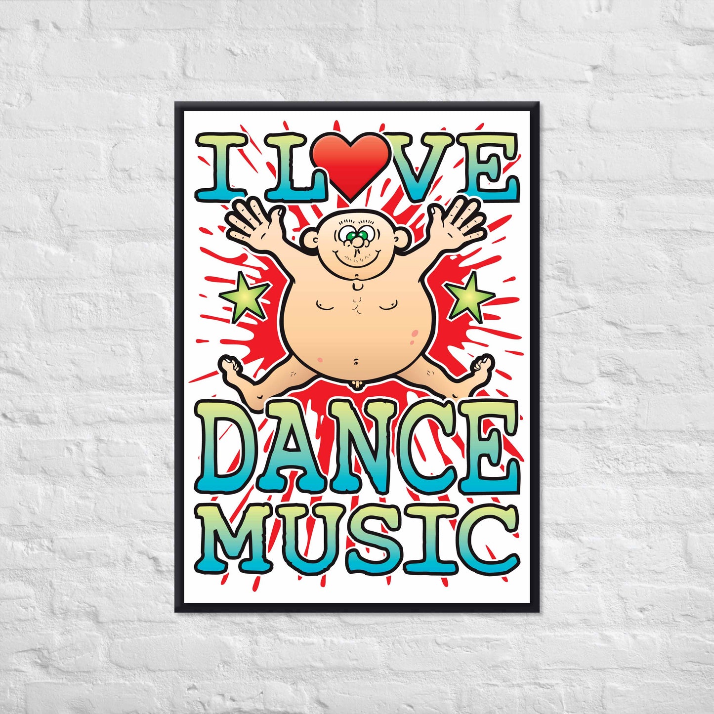 Dance Music 50x70cm Wall Art / Love Music Poster