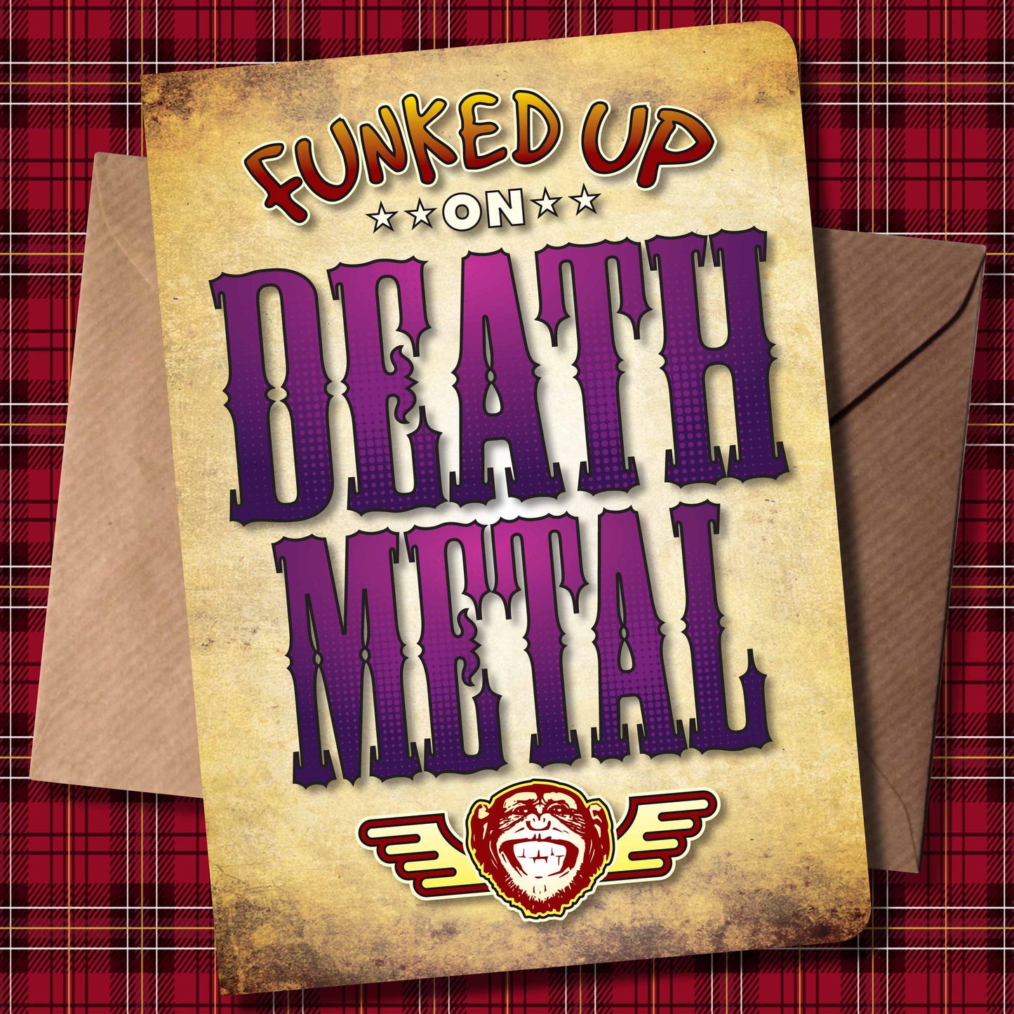 Death Metal Art Print / Poster / Birthday Card / Greetings Card